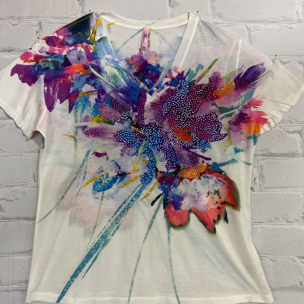 Graphic Watercolor Tee